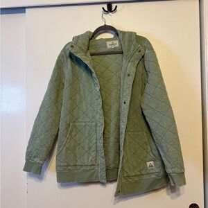 Passenger Quilted Hooded Sage Jacket